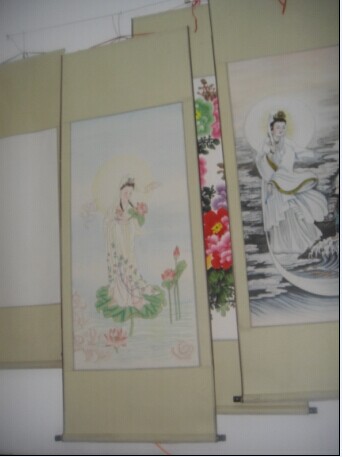 学员裱好的书画装裱培训作品